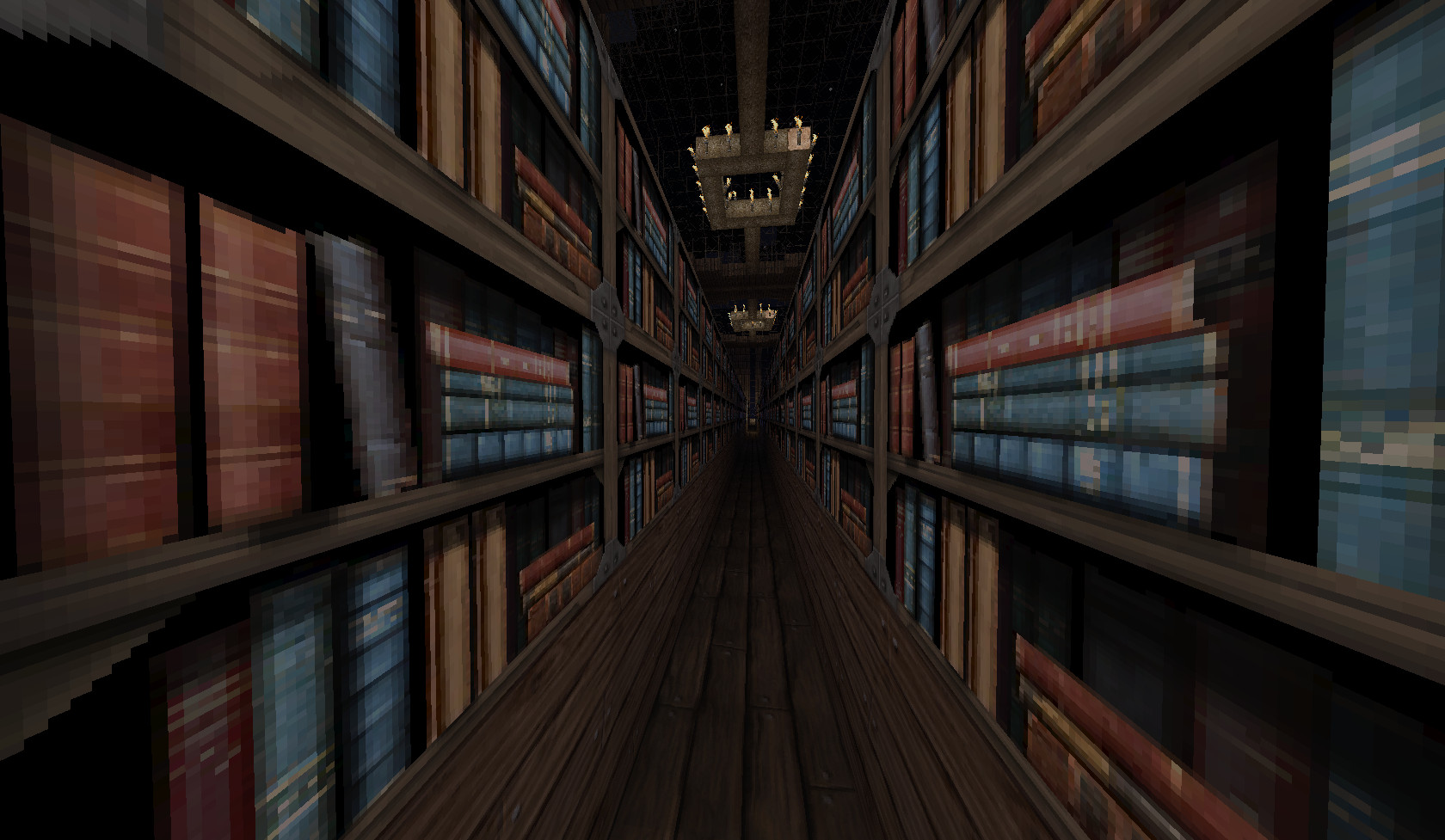 Des étagères de livres en gros plan.